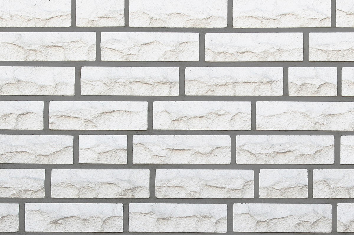 Kalksandstein Verblender weiss bossiert K760